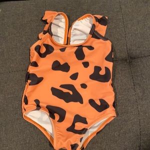 Baby swim suit - cheetah print